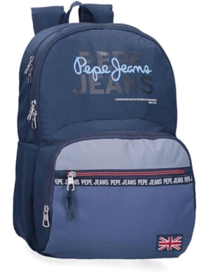 MOCHILA PEPE JEANS TRES CREMALLERAS 44 CM