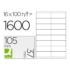 ETIQUETAS INKJET/LÁSER 105*35 -16 * HOJA-100 HOJAS CANTOS RECTOS