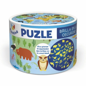 PUZZLE 100 PIEZAS CIRCULAR MUNDO ANIMAL EDAD. 5-8 AÑOS 