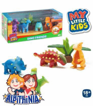 PACK 4 DINOSAURIOS MY LITTLE KIDS EDAD. + DE 3 AÑOS