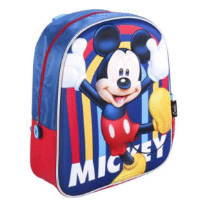 MOCHILA ESCOLAR 33 CM 3D CON LUCES MICHEY