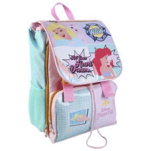 MOCHILA ESCOLAR  43 CM. EXTENSIBLE PRINCESAS