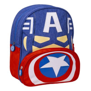 MOCHILA ESCOLAR 30 CM. CAPITÁN AMERICA