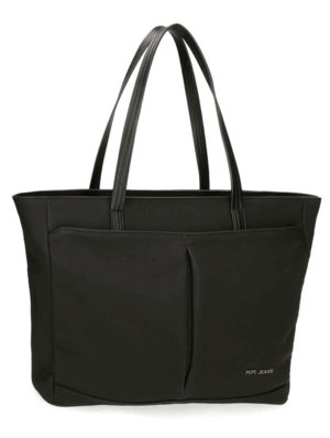 BOLSO TOTE PORTAORDENADOE PEPE JEANS NEGRO