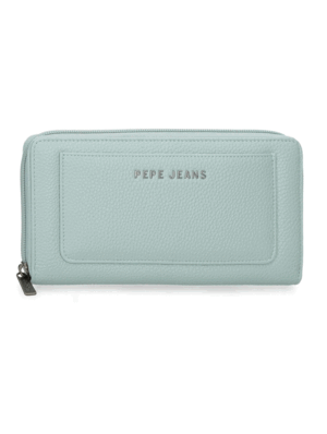 BILLETERO MONEDERO PAOLA VERDE TURQUESA PAPE JEANS 20 X 10 CM