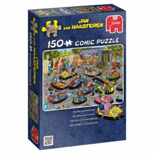 PUZZLE 150 PIEZAS COMIC PISTA DE AUTOCHOQUE MEDIDAS: 37*25 CM