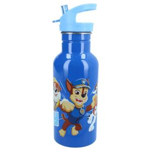 BOTELLA * ALUMINIO CON PAJITA 500ML PAW PATROL TAKE A SIP