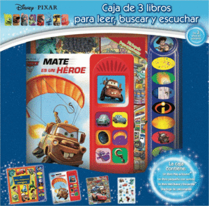 CAJA 3 LIBROS LEE BUSCA Y JUEGA DISNEY PIXAR RLP