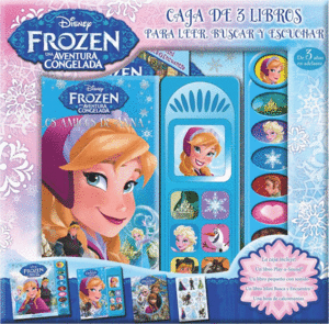 CAJA 3 LIBROS LEE BUSCA Y JUEGA FROZEN RLP