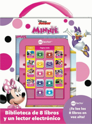 MI LECTOR MINNIE. BIBLIOTECA DE 8 LIBROS Y LECTOR