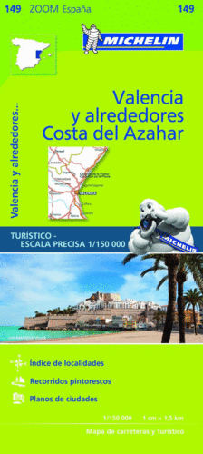 MAPA ZOOM VALENCIA Y ALREDEDORES, COSTA DEL AZAHAR