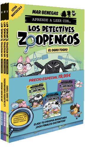PACK APRENDE A LEER CON..LOS DETECTIVES ZOOPENCOS! 7,8 Y 9: EN LETRA MAYÚSCU