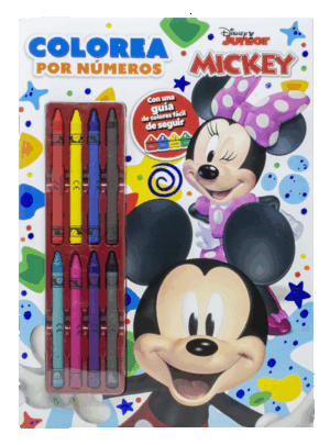 MICKEY. COLOREA POR NÚMEROS CON CERAS