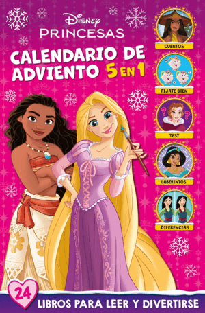 PRINCESAS. CALENDARIO DE ADVIENTO 5 EN 1