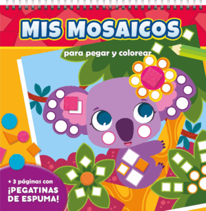 MIS MOSAICOS PARA PEGAR Y COLOREAR. ANIMALES SALVAJES