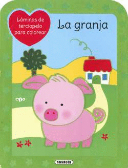 LAMINAS TERCIOPELO PARA COLOREAR LA GRANJA