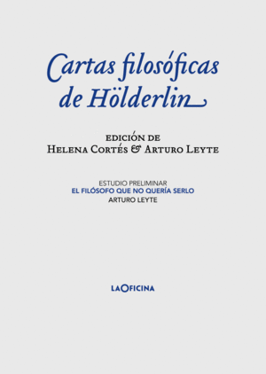 CARTAS FILOSOFICAS DE HOLDERLIN
