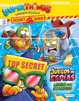 LIBRO DE STICKERS SUPERZINGS SECRET SPIES SERIES - ESPAÑA