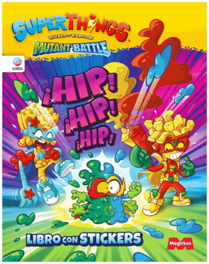 LIBRO DE STICKERS SUPERTHINGS MUTANT BATTLE - ESPA