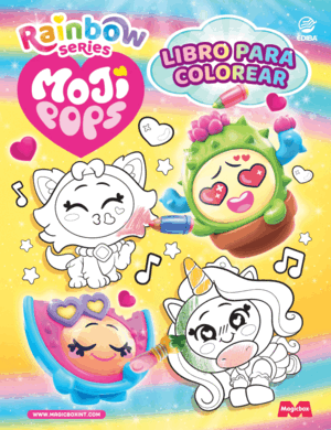 LIBRO PARA COLOREAR MOJIPOPS SERIE RAINBOW