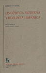 LINGUISTICA MODERNA FILOLOGIA HISPANICA