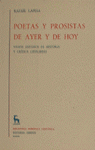 POETAS Y PROSISTAS AYER Y HOY