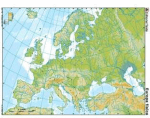 MAPA MUDO EUROPA FISICA (COLOR) (100 UDS)
