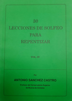 30 LECCIONES DE SOLFEO PARA REPENTIZAR