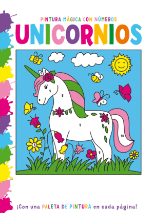 PINTURA MAGICA CON NÚMEROS: UNICORNIOS