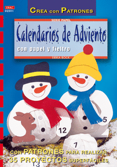 CALENDARIOS ADVIENTO CON PAPEL Y FIELTRO