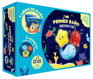 MI PRIMER COFRE DE BAÑO SENSORIAL 3 JUGUETES QUE B