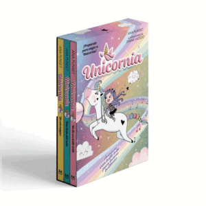 (ESTUCHE).UNICORNIA.(LIBROS DEL 1 AL 3)