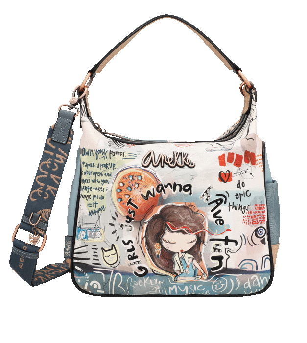 BOLSO FUN AND MUSIC 32*32 CM.. anekke. Librería Selecta