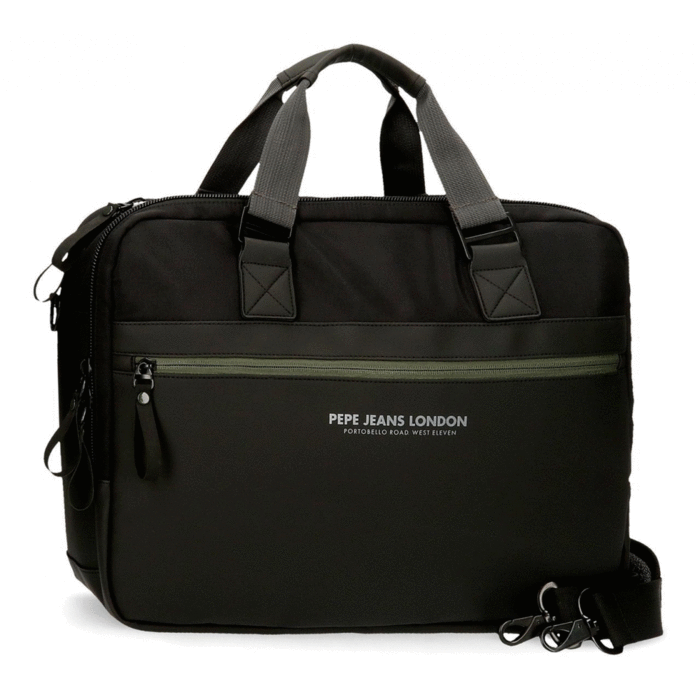 MOCHILA PEPE JEANS PORTAORDENADOR + PORTATODO MARINO